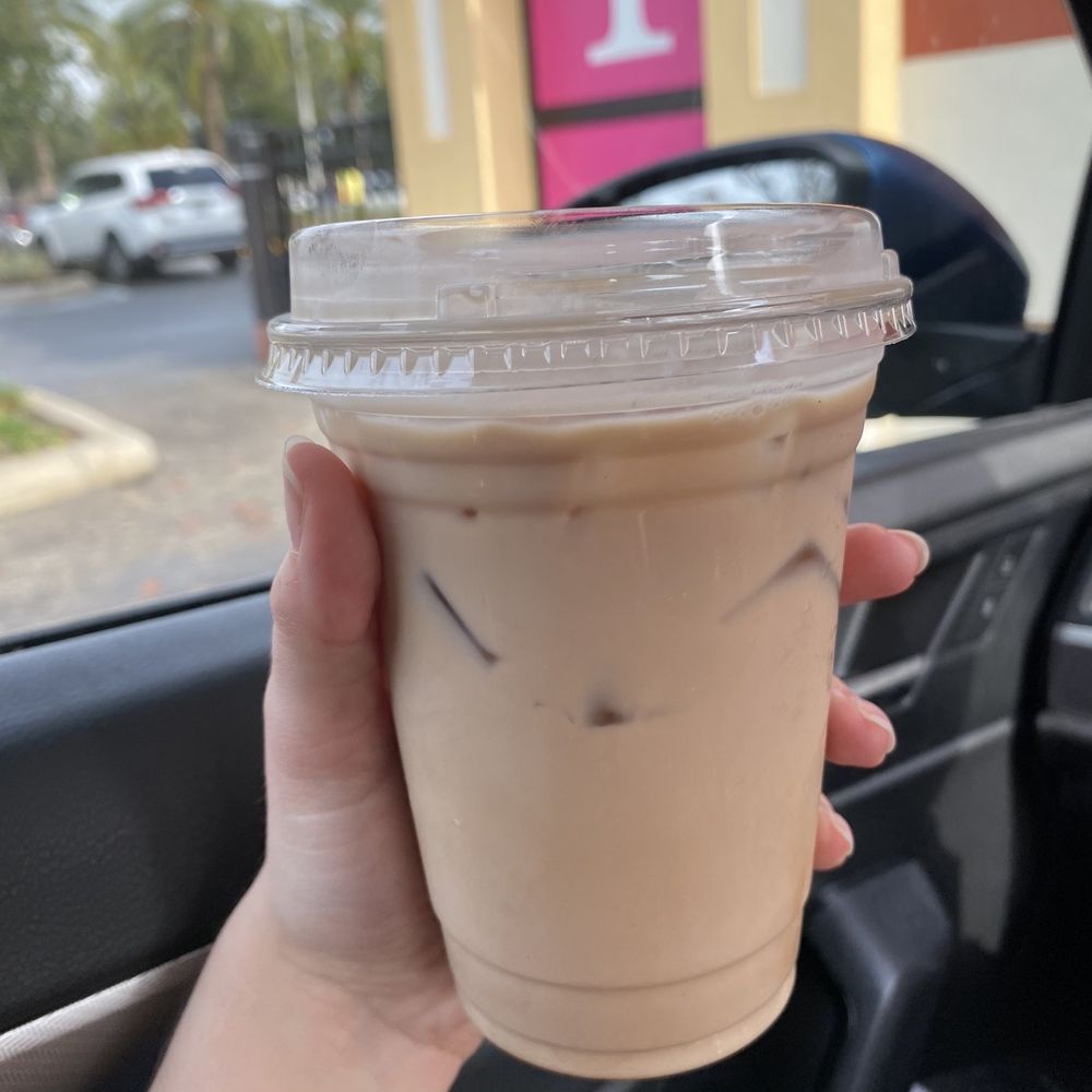 Iced mocha twist latte with butterscotch