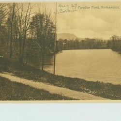 Paradise Pond - An old postcard depicting the pond in its glory days