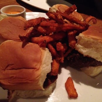 Traif - Pork sliders with sweet potato fries - New American Near Me - Brooklyn, New York Traif - Pork sliders with sweet potato fries - New American Near Me - Brooklyn, New York