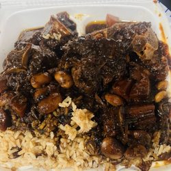 Jamaica House Restaurant - Large Oxtail & rice & peas