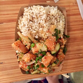 Poke-Poke - Salmon bowl: a little spicy - Seafood Near Me - Austin, Texas Poke-Poke - Salmon bowl: a little spicy - Seafood Near Me - Austin, Texas