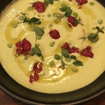 Raw - Green peas gazpacho - French Near Me - Paris, 75