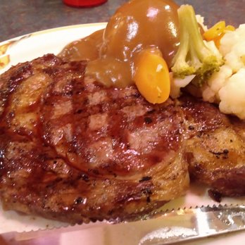 Jack's Cafe - Big Jim's rib eye steak! - American Near Me - Amargosa Valley, Nevada