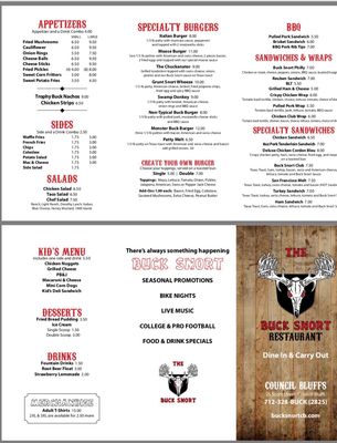 Menu photo 2 The Buck Snort Council Bluffs, IA Menu photo 2 The Buck Snort Council Bluffs, IA