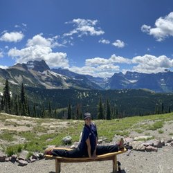 Granite Park Chalet - Panorama view just in front of the chalet