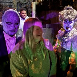Barrett's Haunted Mansion - My sister with her friends.