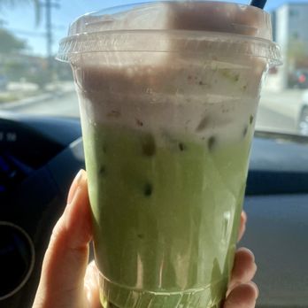 Drinx - Matcha with strawberry cold foam - Coffee & Tea Near Me - Downey, California Drinx - Matcha with strawberry cold foam - Coffee & Tea Near Me - Downey, California