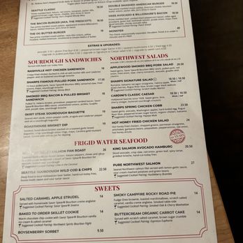 Sharps Roasthouse - Food Menu 2 - American Near Me - SeaTac, Washington Sharps Roasthouse - Food Menu 2 - American Near Me - SeaTac, Washington
