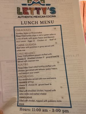 Menu photo 7 Letty's Authentic Mexican Cocina Humble, TX