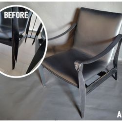 Fine Wood Repair - Chair Leg Repair on Mid Century Modern Chair