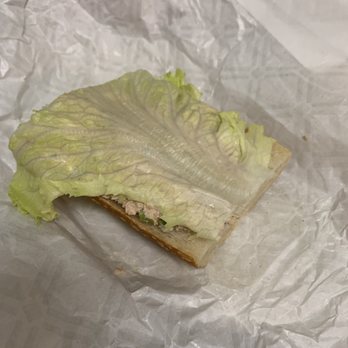 Boudin SF - What is this? Even the lettuce looks sad. - Bakeries Near Me - Costa Mesa, California