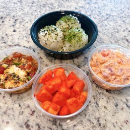 Rice with furikake. Pau Hana Special. Spicy Ahi Poke with mayo-masago. Li Hing Mui Pineapple. Rice with furikake. Pau Hana Special. Spicy Ahi Poke with mayo-masago. Li Hing Mui Pineapple.