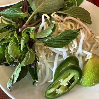 Nón Lá Cafe - Veggie plate for pho - Vietnamese Near Me - Oklahoma City, Oklahoma Nón Lá Cafe - Veggie plate for pho - Vietnamese Near Me - Oklahoma City, Oklahoma