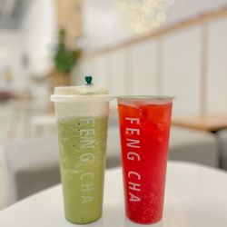 Feng Cha - matcha breeze and strawberry overload