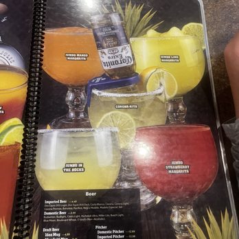 El Tapatio Mexican Restaurant - Margarita menu - Mexican Near Me - Manhattan, Kansas