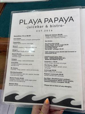 Menu photo 4 Playa Papaya San Juan, PR