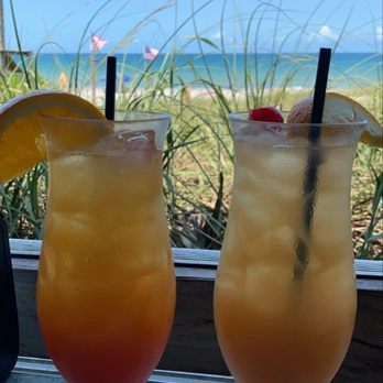 Sand On the Beach - To the left Rum Punch, right is Mai Tai - American Near Me - Melbourne Beach, Florida Sand On the Beach - To the left Rum Punch, right is Mai Tai - American Near Me - Melbourne Beach, Florida