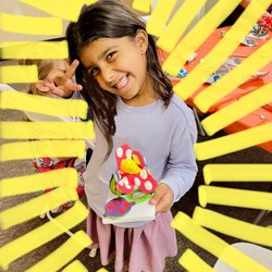 Art Classes For Kids - Clay Flower inspired by Yayoi Kusama.
