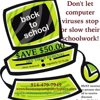 Westchester NY Computer Repairs - August Back To School $avings - Web Design Near Me Westchester NY Computer Repairs - August Back To School $avings - Web Design Near Me
