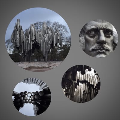 Photo of Sibelius-monumentti - Helsinki, 18, FI. Montage of images from Sibelius-monumentti