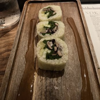 Noka - Mushroom roll - great palate cleanser with mint! Super refreshing! - Japanese Near Me - Kansas City, Missouri