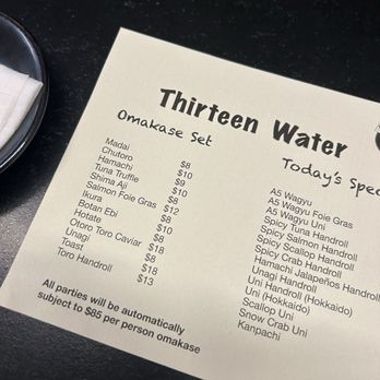 Thirteen Water - Sushi Bars Near Me - New York, New York Thirteen Water - Sushi Bars Near Me - New York, New York