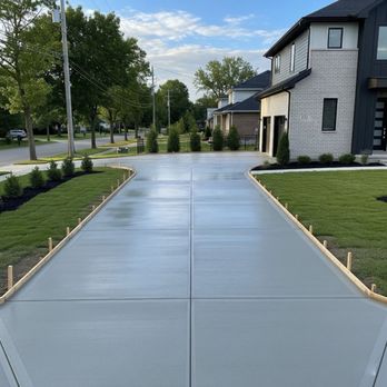 Iron Leaf - Concrete drive way - Fences & Gates Near Me