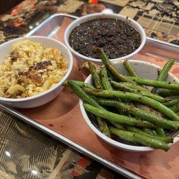 Railroad Bbq - 3 sides - Mac & Cheese, Vegan Black Beans, Fresh Green Beans - Barbeque Near Me - Columbia, South Carolina