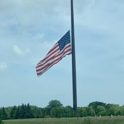 Acuity Flagpole - Half mast in respect for Chicago parade shootings