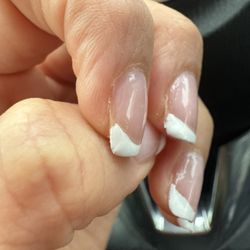 Shoreham Nails - Both sides were this uneven and clumpy