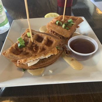 Bites and Pints Gastro Pub - Chicken waffle slider app. - Gastropubs Near Me - Greensboro, North Carolina Bites and Pints Gastro Pub - Chicken waffle slider app. - Gastropubs Near Me - Greensboro, North Carolina