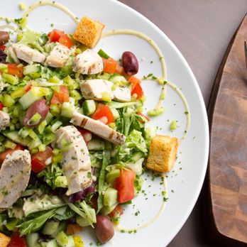 Cafe Mangal - Shephard Salad with Grilled Chicken - Mediterranean Near Me - Wellesley, Massachusetts Cafe Mangal - Shephard Salad with Grilled Chicken - Mediterranean Near Me - Wellesley, Massachusetts