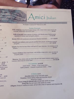 Menu photo 2 Amici Belfast, BFS