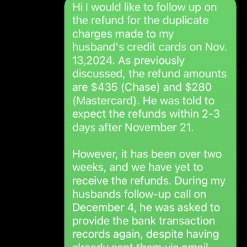All Pro - Confirmation of what was supposed to refund - Plumbing Near Me - Ontario, California