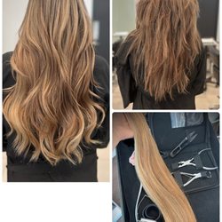 Hairstyles by Chika - Touch up grays,hair treatments, Keratin treatment and 22inches weft extensions in 2 visits.