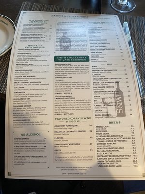Menu photo 2 Smith & Wollensky - Wellesley Wellesley, MA