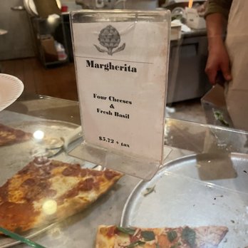 Artichoke Basille's Pizza - Margherita Slice - Pizza Near Me - Berkeley, California