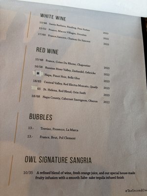Menu photo 1 The Second Owl Long Beach, CA Menu photo 1 The Second Owl Long Beach, CA