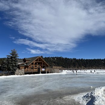 Ice Skating at Evergreen Lake - Skating Rinks Near Me - Evergreen, Colorado