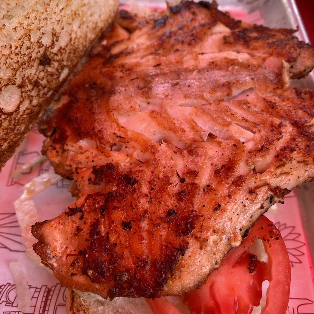 Tiki Docks Riverview - The blackened grouper sandwich - Salad Near Me - Riverview, Florida Tiki Docks Riverview - The blackened grouper sandwich - Salad Near Me - Riverview, Florida