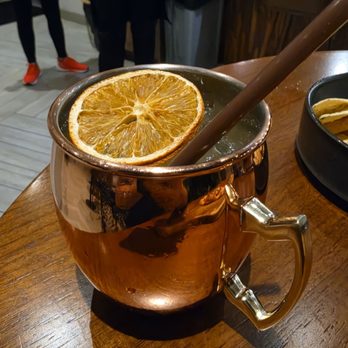 Volaré Rooftop Bar - That's a Mule of a Peach (Peach Moscow Mule) - Bars Near Me - Albuquerque, New Mexico