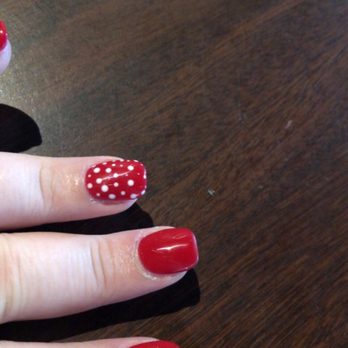 Oasis Nails Spa Windermere - Minnie inspired manicure. - Nail Salons Near Me - Orlando, Florida Oasis Nails Spa Windermere - Minnie inspired manicure. - Nail Salons Near Me - Orlando, Florida