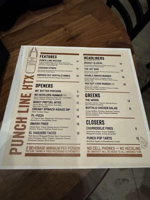 Menu photo 6 Punch Line Houston, TX