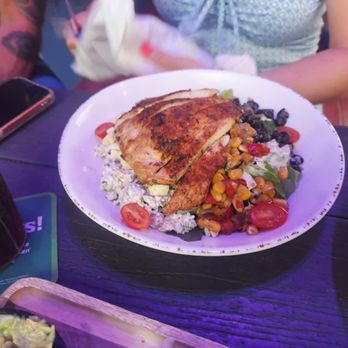 The Hub Baja Grill - Garden Salad with Chicken Breast - Seafood Near Me - Sarasota, Florida The Hub Baja Grill - Garden Salad with Chicken Breast - Seafood Near Me - Sarasota, Florida