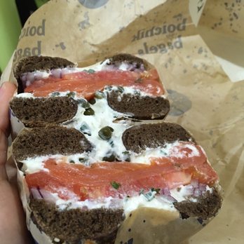 Boichik Bagels - Classic lox on pumpernickel bagel - Bagels Near Me - Berkeley, California