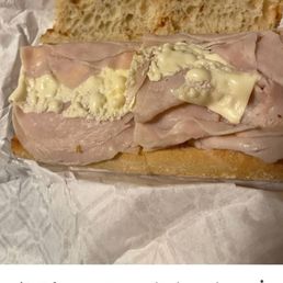 An $8.29 medium gross turkey and cheese sub. An $8.29 medium gross turkey and cheese sub.