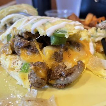Burnt Crumbs - Carne Asada Omelette - New American Near Me - Irvine, California