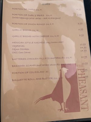 Menu photo 8 The Pheasant Restaurant Hillingdon, XGL Menu photo 8 The Pheasant Restaurant Hillingdon, XGL