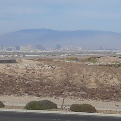 Inspirada Overlook - As this zoomed-in photo shows, the Inspirada Overlook also overlooks the Las Vegas Strip.