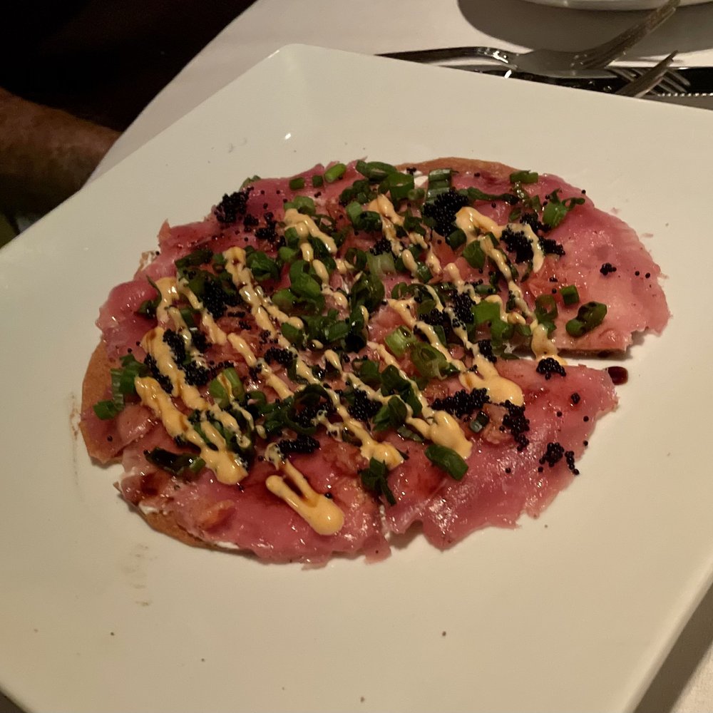 Cafe Maxx - Tuna sashimi pizza - Seafood Near Me - Pompano Beach, Florida Cafe Maxx - Tuna sashimi pizza - Seafood Near Me - Pompano Beach, Florida
